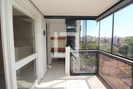 Varanda da Sala de apartamento à venda com 3 quartos, 95m² em Menino Deus, Porto Alegre