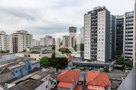 Vista da varanda de kitnet/studio à venda com 1 quarto, 24m² em Vila Mariana, São Paulo