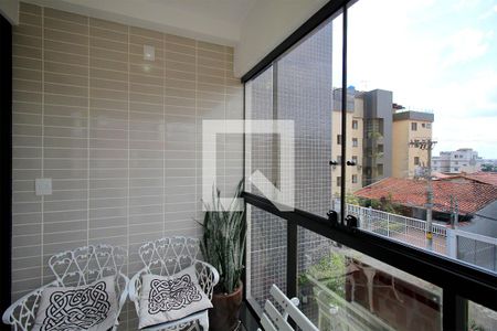 Varanda da Sala de apartamento à venda com 4 quartos, 100m² em Cidade Nova, Belo Horizonte