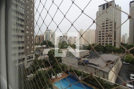 Vista da Sala de apartamento para alugar com 3 quartos, 103m² em Indianópolis, São Paulo