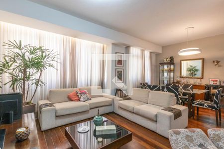 Sala de apartamento à venda com 3 quartos, 127m² em Serra, Belo Horizonte