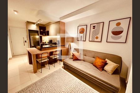 Cozinha de kitnet/studio para alugar com 1 quarto, 44m² em Vila Itapura, Campinas