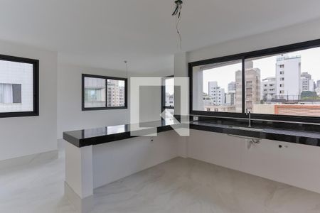 Sala de apartamento à venda com 3 quartos, 101m² em Anchieta, Belo Horizonte