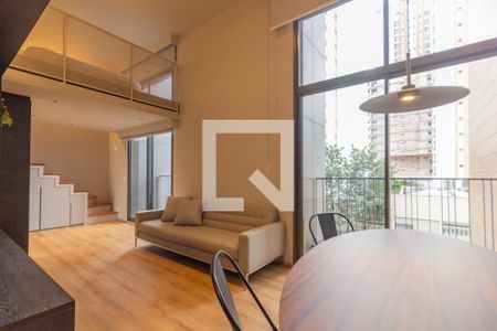 sala de apartamento à venda com 1 quarto, 40m² em Pinheiros, São Paulo