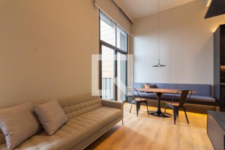 sala de apartamento à venda com 1 quarto, 40m² em Pinheiros, São Paulo