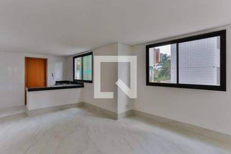 Sala de apartamento à venda com 3 quartos, 95m² em Anchieta, Belo Horizonte