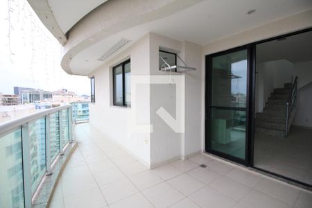 Varanda da Sala de apartamento para alugar com 2 quartos, 220m² em Jacarepaguá, Rio de Janeiro
