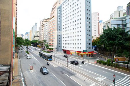 Vista da Varanda da Sala/Quarto de kitnet/studio para alugar com 1 quarto, 40m² em Bela Vista, São Paulo