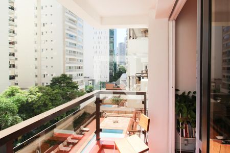 Varanda  de apartamento para alugar com 1 quarto, 48m² em Itaim Bibi, São Paulo