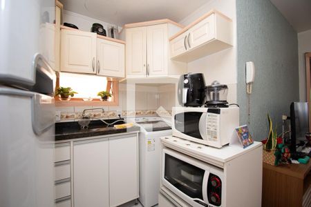 cozinha de apartamento à venda com 1 quarto, 45m² em Scharlau, São Leopoldo