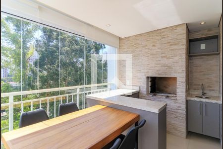 Varanda Gourmet de apartamento à venda com 1 quarto, 63m² em Brooklin, São Paulo