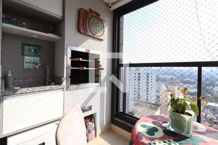 Varanda gourmet de apartamento à venda com 2 quartos, 59m² em Parque das Nações, Santo André