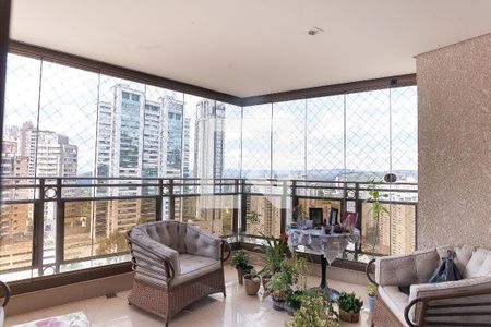 varanda sala de apartamento para alugar com 4 quartos, 271m² em Vila da Serra, Nova Lima