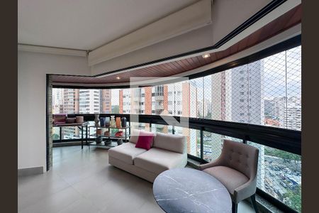 Sacada Integrada de apartamento à venda com 4 quartos, 160m² em Campo Belo, São Paulo