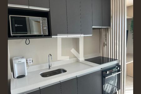 Sala/ Cozinha Integrada de apartamento para alugar com 1 quarto, 26m² em Barra Funda, São Paulo