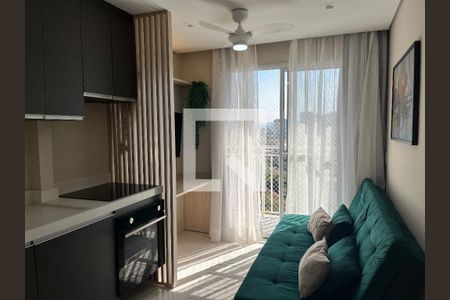 Sala/ Cozinha Integrada de apartamento para alugar com 1 quarto, 26m² em Barra Funda, São Paulo
