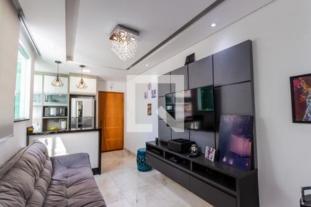 Sala de apartamento à venda com 1 quarto, 100m² em Campestre, Santo André