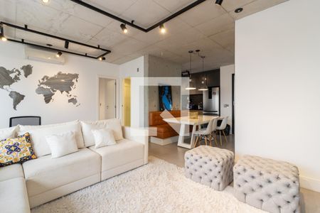 Sala de apartamento para alugar com 1 quarto, 75m² em Vila Olímpia, São Paulo