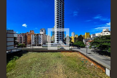 Sala Vista  de apartamento para alugar com 1 quarto, 50m² em Enseada, Guarujá