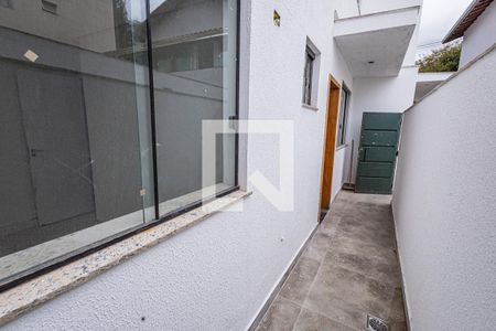 Area privativa - entrada de apartamento à venda com 3 quartos, 120m² em Copacabana, Belo Horizonte