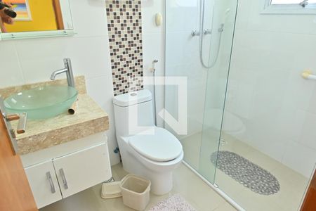 Banheiro Suite 1 de apartamento para alugar com 3 quartos, 146m² em Caiçara, Praia Grande