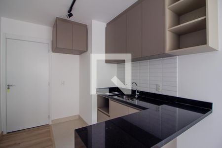 Cozinha de apartamento para alugar com 1 quarto, 28m² em República, São Paulo