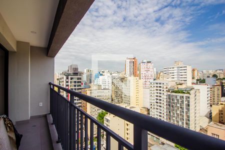 Varanda de apartamento à venda com 1 quarto, 44m² em Vila Buarque, São Paulo