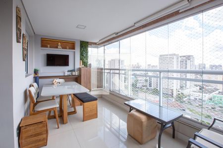 Varanda Salas  de apartamento à venda com 2 quartos, 94m² em Várzea da Barra Funda, São Paulo