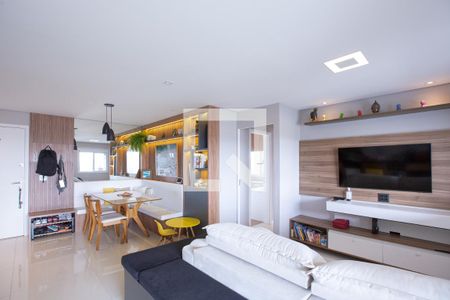 Salas de estar e jantar de apartamento à venda com 2 quartos, 94m² em Várzea da Barra Funda, São Paulo