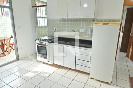 Sala/Cozinha de apartamento para alugar com 1 quarto, 55m² em Vila Caiçara, Praia Grande