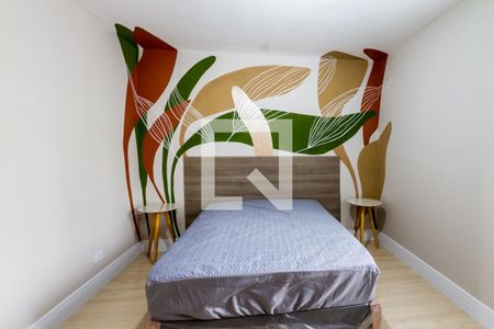 Quarto 1 - cama casal e criados mudo de apartamento para alugar com 3 quartos, 100m² em Alto da Glória, Curitiba
