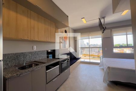 Cozinha de kitnet/studio para alugar com 1 quarto, 27m² em Vila Clementino, São Paulo