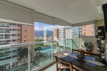 Varanda Sala de apartamento à venda com 3 quartos, 90m² em Recreio dos Bandeirantes, Rio de Janeiro