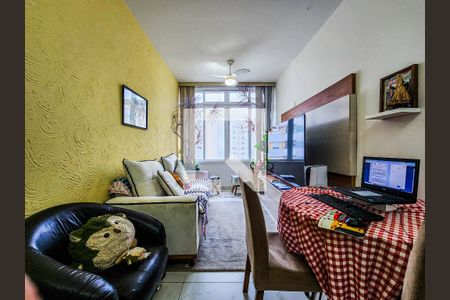 Sala de apartamento para alugar com 2 quartos, 76m² em Loteamento João Batista Julião, Guarujá
