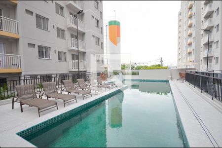 Área comum - Piscina de apartamento à venda com 1 quarto, 44m² em São Cristóvão, Rio de Janeiro