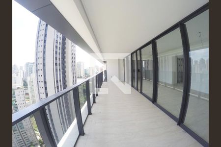 Varanda da Sala de apartamento à venda com 4 quartos, 202m² em Vila da Serra, Nova Lima