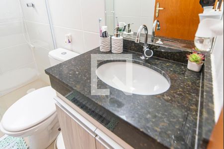 Banheiro de apartamento para alugar com 2 quartos, 80m² em Vila Valparaiso, Santo André