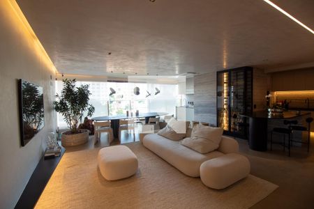 Sala de apartamento à venda com 2 quartos, 110m² em Brooklin Novo, São Paulo