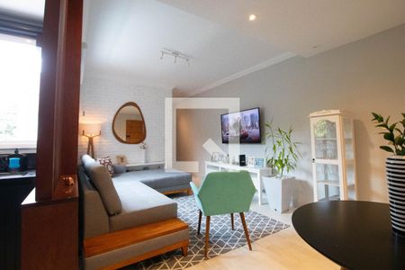 Sala de apartamento à venda com 1 quarto, 150m² em Vila Eldizia, Santo André