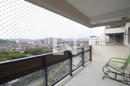 Varanda da Sala de apartamento para alugar com 3 quartos, 86m² em Jacarepaguá, Rio de Janeiro