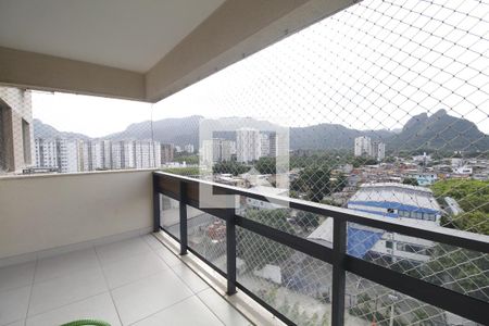 Varanda da Sala de apartamento para alugar com 3 quartos, 86m² em Jacarepaguá, Rio de Janeiro