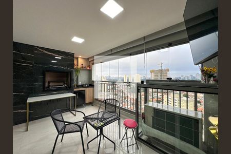 Varanda Gourmet Integrada de apartamento à venda com 3 quartos, 93m² em Jardim Caravelas, São Paulo