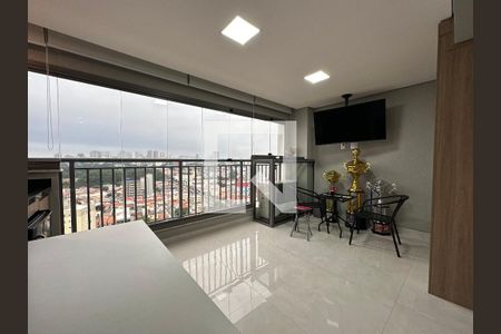 Varanda Gourmet Integrada de apartamento para alugar com 3 quartos, 93m² em Jardim Caravelas, São Paulo