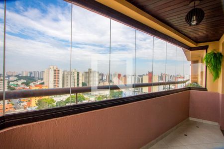 Varanda da sala de apartamento à venda com 4 quartos, 170m² em Centro, Santo André