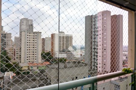 Vista Sacada Sala de apartamento à venda com 3 quartos, 96m² em Campestre, Santo André