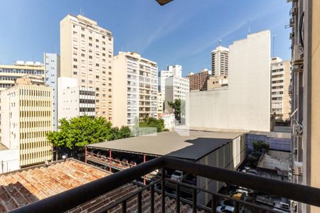 Varanda - Vista de apartamento para alugar com 1 quarto, 42m² em Vila Buarque, São Paulo