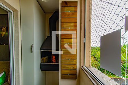 Sacada com churrasqueira de apartamento para alugar com 2 quartos, 67m² em São José, Canoas