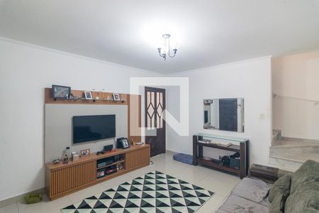 Sala de casa à venda com 3 quartos, 112m² em Vila Scarpelli, Santo André