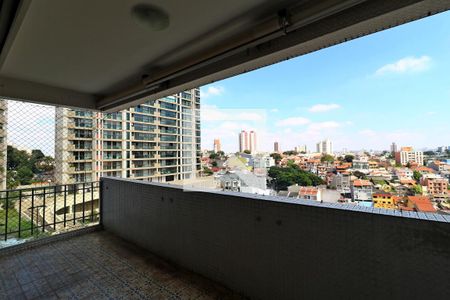 Sacada da Sala de apartamento à venda com 4 quartos, 170m² em Vila Bastos, Santo André