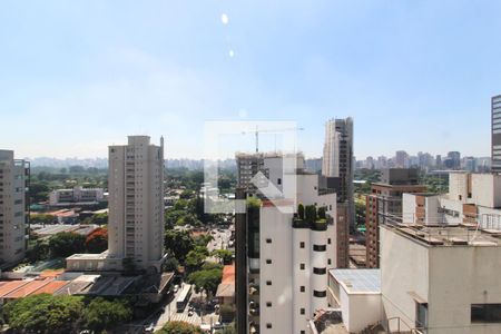 Vista de kitnet/studio para alugar com 1 quarto, 27m² em Moema, São Paulo